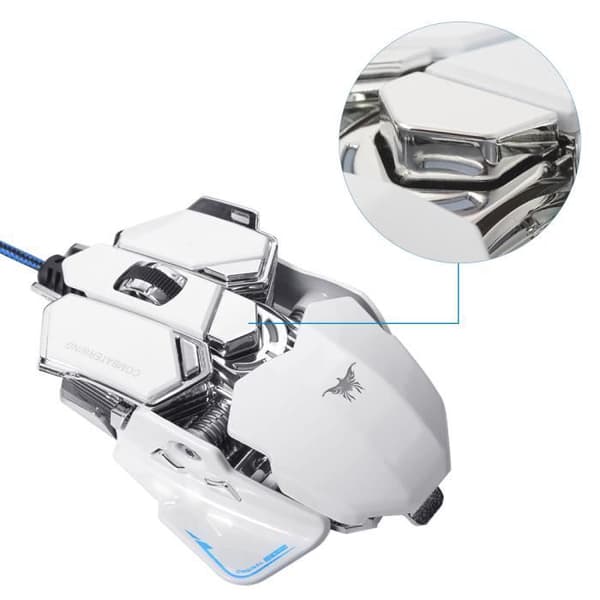 Gamingmus - Combaterwing - 4800 DPI - Kabelansluten - 10 programmerbara knappar - RGB LED