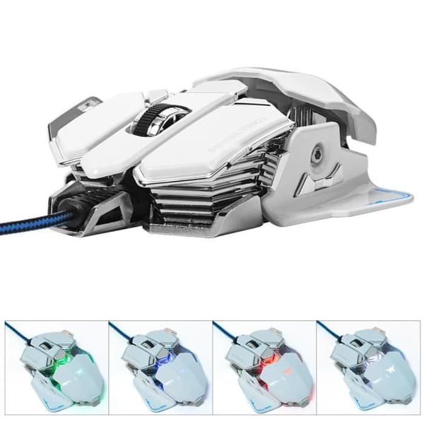 Gamingmus - Combaterwing - 4800 DPI - Kabelansluten - 10 programmerbara knappar - RGB LED