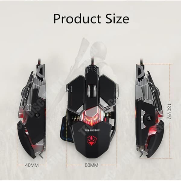 TD® Ergonomisk vertikal usb trådbunden optisk mus logitech gaming PC laptop högupplöst trådspårning svart grön