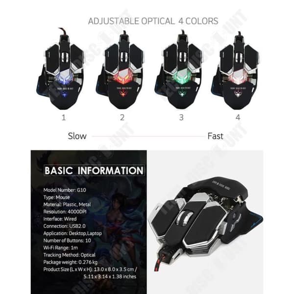 TD® Ergonomisk vertikal usb trådbunden optisk mus logitech gaming PC laptop högupplöst trådspårning svart grön