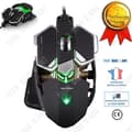 Miniatyrbild 1 av 4: TD® Ergonomisk vertikal usb trådbunden optisk mus logitech gaming PC laptop högupplöst trådspårning svart grön
