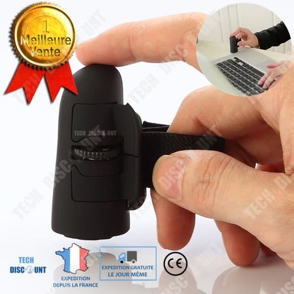 Trådlös mus ergonomisk ring wifi optisk tyst smart finger usb vertikal PC högupplöst svart universell