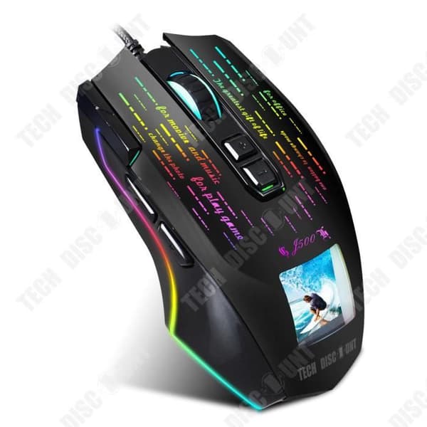 Spelmus - TEKNISK RABATT - Trådbunden - 10000 DPI - Ergonomisk - RGB-bakgrundsbelysning