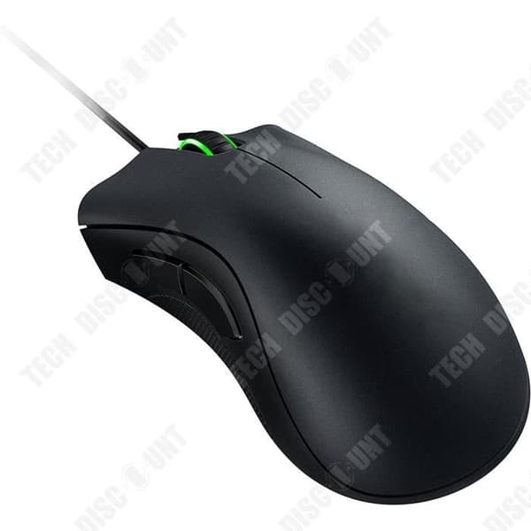 TD® Green Light Black Wheel Gaming Mouse Eat Chicken Competitive Elite Mouse Wired Desktop USB Gaming Mouse