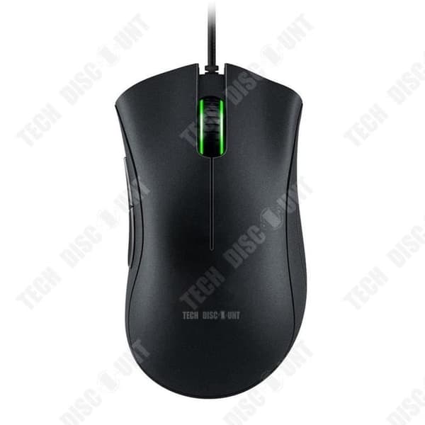 TD® Green Light Black Wheel Gaming Mouse Eat Chicken Competitive Elite Mouse Wired Desktop USB Gaming Mouse