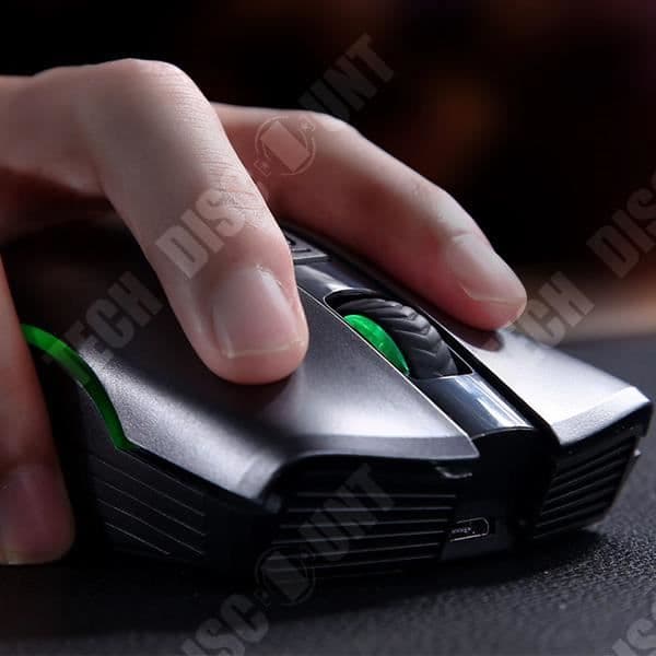 TD® trådlös fotoelektrisk Bluetooth-mus Laddning Bärbar Dual Mode Silent Mute Gaming Desk
