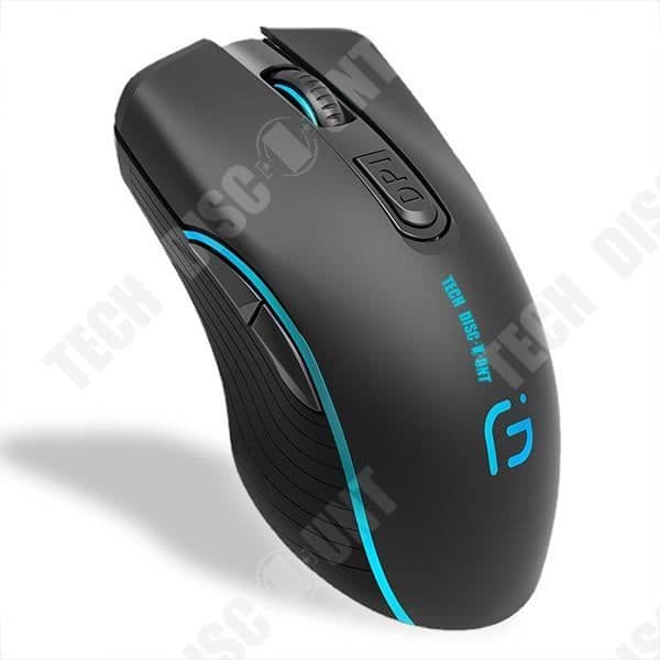TD® trådlös fotoelektrisk Bluetooth-mus Laddning Bärbar Dual Mode Silent Mute Gaming Desk