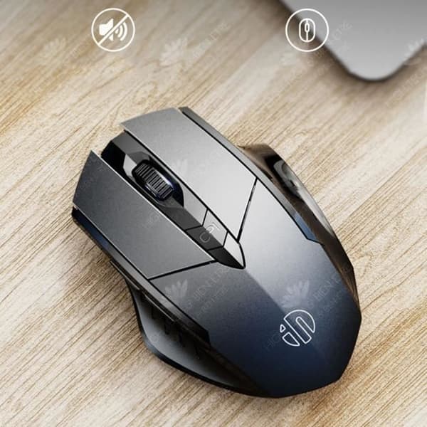 HTBE® Bluetooth-mus USB-laddningsmanipulator Sensing Mouse Justera DPI Trådlös mus Dator Använd 6-knapp