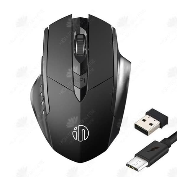 HTBE® Bluetooth-mus USB-laddningsmanipulator Sensing Mouse Justera DPI Trådlös mus Dator Använd 6-knapp
