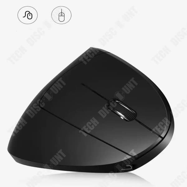 TD® H1 trådlös 2.4G vertikal vertikal mus förhindrande mus hand trådlös mute mus vertikal vertikal trådlös mute mus