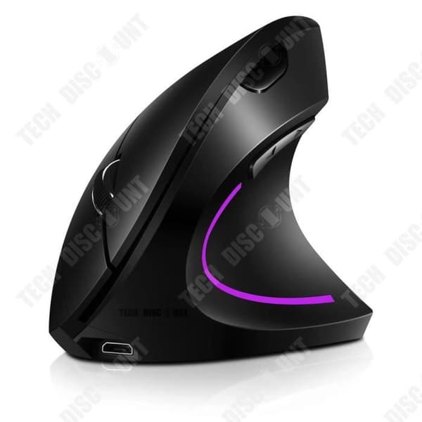 TD® H1 trådlös 2.4G vertikal vertikal mus förhindrande mus hand trådlös mute mus vertikal vertikal trådlös mute mus