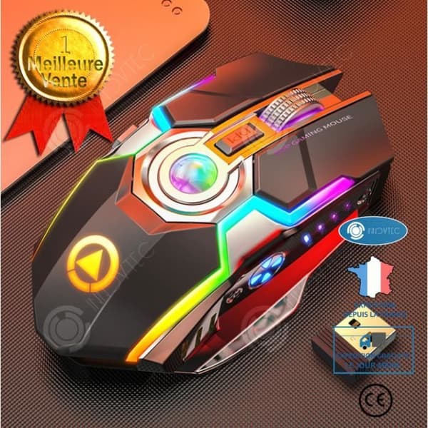 INN Silver Eagle A5 RGB trådlös musladdningsspel Luminous Mute Icke-tyst datortillbehör