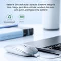 Miniatyrbild 2 av 4: TD Wireless Mouse 2.4G Bluetooth 5.0 4.0 Tre lägen Elektrisk skärm Slå på ljudet Uppladdningsbar mus Kontorsmus för spel