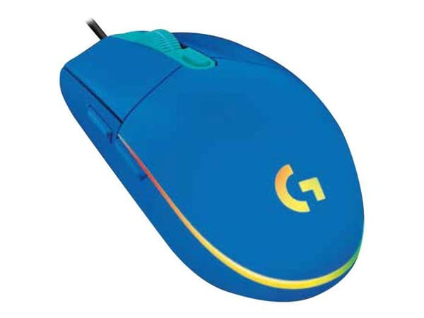 Mus - Logitech - G102 LIGHTSYNC - Blå - Trådbunden - Anpassningsbar RGB