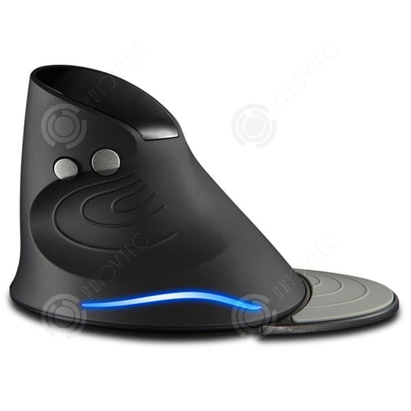 INN ergonomisk trådlös mus 2.4G 2400DPI optisk vertikal mus tyst med 6 knappar för PC bärbar dator mus
