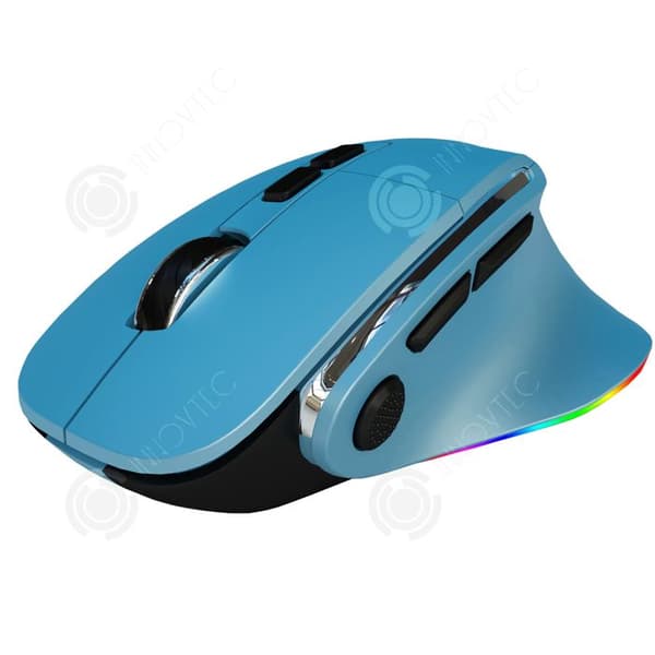 INN Ergonomisk trådlös mus 2.4ghz 2400dpi bluetooth med rgb-ljus optisk tyst vertikal mus för PC-dator
