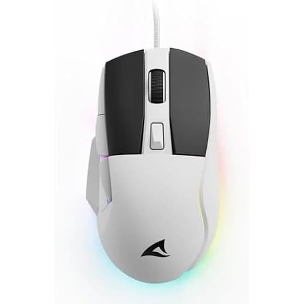 SHARKOON SKILLER SGM35 Gaming Mouse - Kabelansluten - 6 400 DPI - RGB-belysning - PBT Huvudnycklar