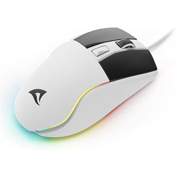 SHARKOON SKILLER SGM35 Gaming Mouse - Kabelansluten - 6 400 DPI - RGB-belysning - PBT Huvudnycklar