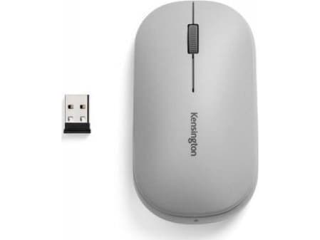 Kensington SureTrack™ dobbel trådløs mus, Grå, Ambidekstriøs, RF trådløs + Bluetooth, 2400 DPI, Grå