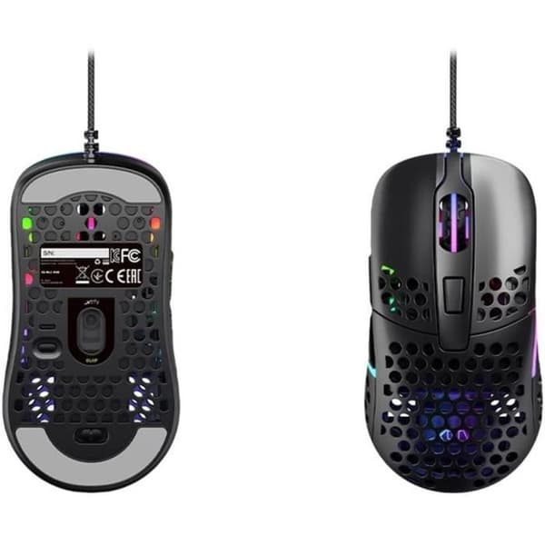 Trådbunden spelmus - XTRFY - M42 - Ultralätt - Pixart 3389 optisk sensor - Svart