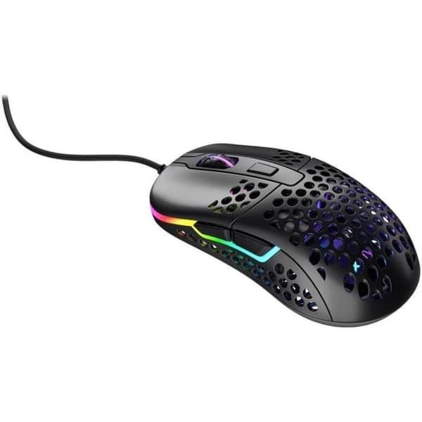 Trådbunden spelmus - XTRFY - M42 - Ultralätt - Pixart 3389 optisk sensor - Svart Svart