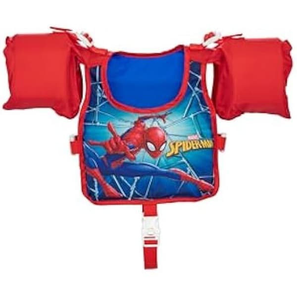 Simdräkt - BESTWAY - Spiderman™ - 56 cm - Inbyggda skumarmar - Justerbar passform