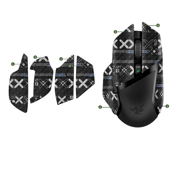 INF Forbedrede Grip Mouse Stickers til Razer Basilisk V2 Pro