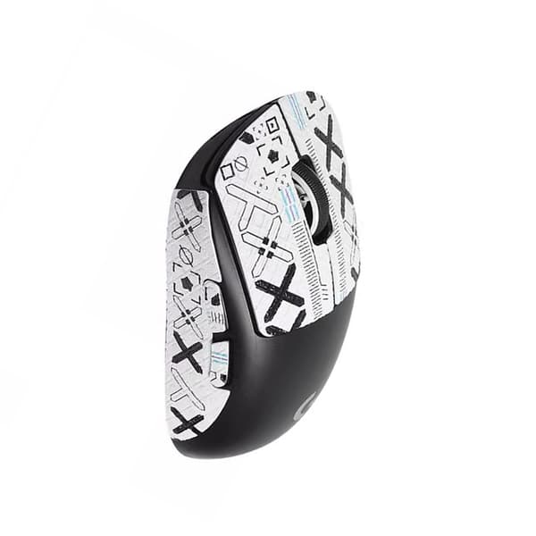 INF Forbedrede Grip Mouse Stickers til Logitech GPW2/GPW3 - Hvid