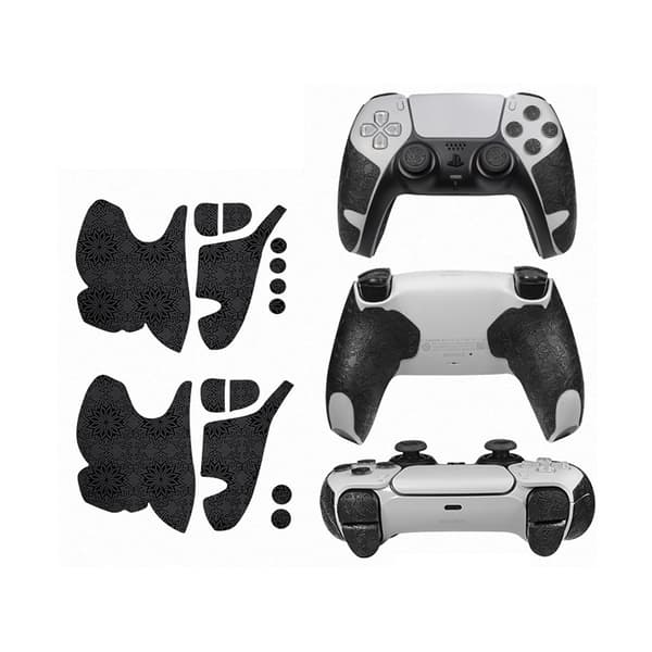 INF Parannettu pito: Mustat lumihiutaletarrat Sony PS5 -ohjaimelle