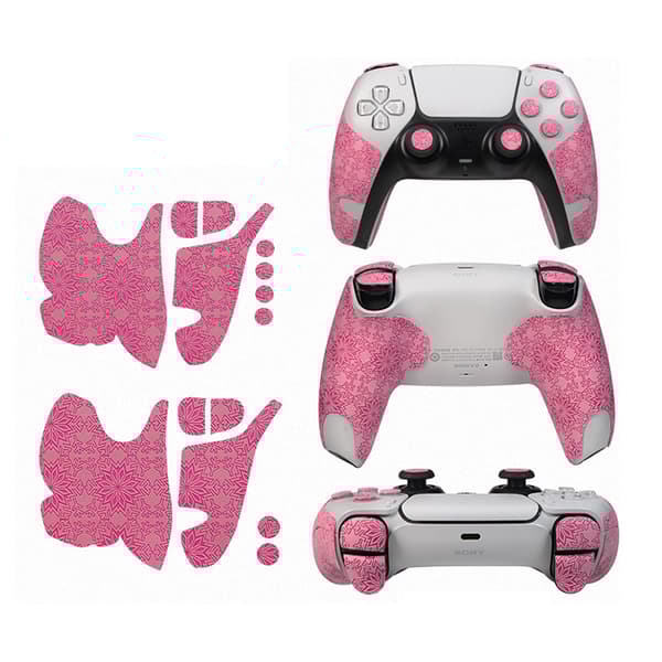 INF Forbedr dit greb: Pink Snowflake Grip til Sony PS5 Controller