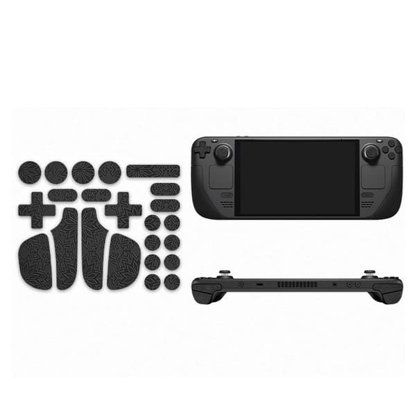 INF Anti-Slip Grip til Steam Deck - Sort Snowflake Button Ver.