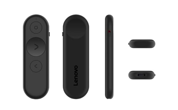 Lenovo 4XW1S62316, Universal, Bluetooth, Press buttons, Rechargeable, Black