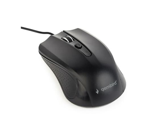 Mysz Gembird Mysz optyczna czarna/USB kabel 1.8m