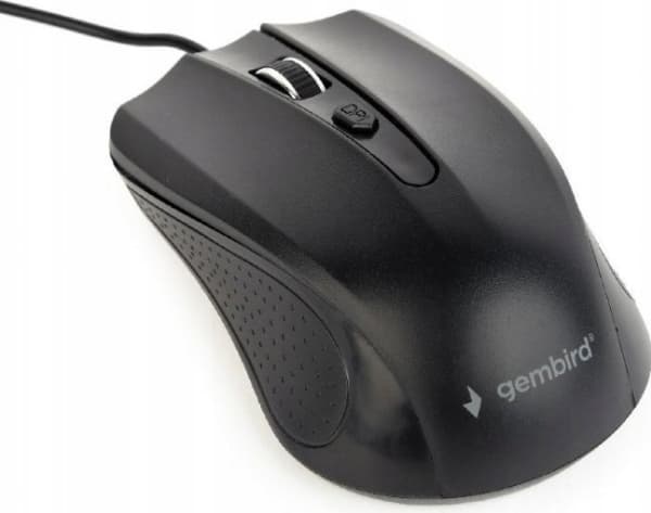 Mysz Gembird Mysz optyczna czarna/USB kabel 1.8m