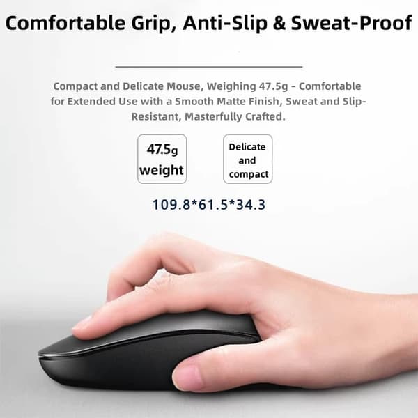 AOC Trådlös Optisk Mus – Elegant och Bekväm Design