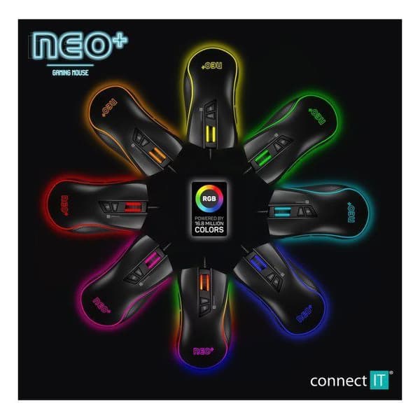 CONNECT IT Spelmus NEO Pro, svart