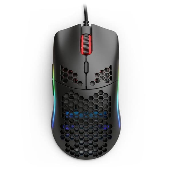 Gamingmus - Glorious - Modell O- Minus - Trådad - 12000 dpi - 6 knappar - Matt Svart
