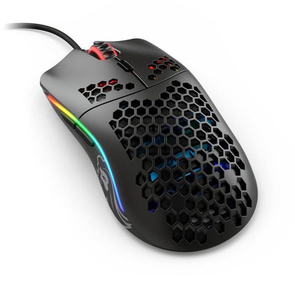 Gamingmus - Glorious - Modell O- Minus - Trådad - 12000 dpi - 6 knappar - Matt Svart Svart