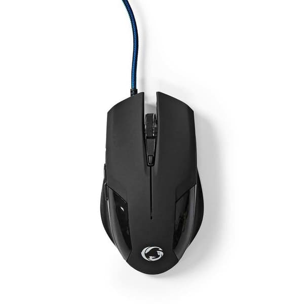 Spelmus - NEDIS - GMWD110BK - Trådbunden - 7200 dpi - Ergonomisk