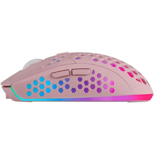 Mars Gaming MMW3 RGB trådlös gamermus (rosa)