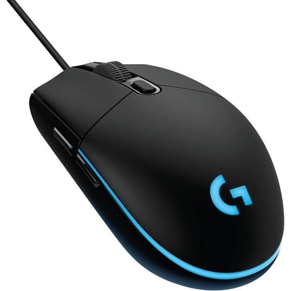 Logitech G203 LIGHTSYNC RGB Spelmus 6-knappsdesign 8000 DPI Svart Svart