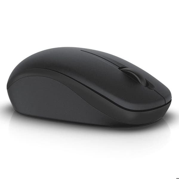 Trådlös Mus - DELL - WM126 - Svart - Optisk - Trådlös anslutning - Ergonomisk