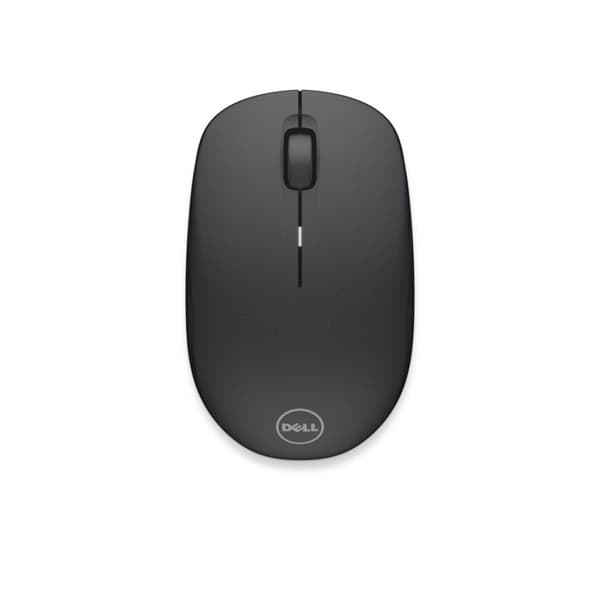 Trådlös Mus - DELL - WM126 - Svart - Optisk - Trådlös anslutning - Ergonomisk