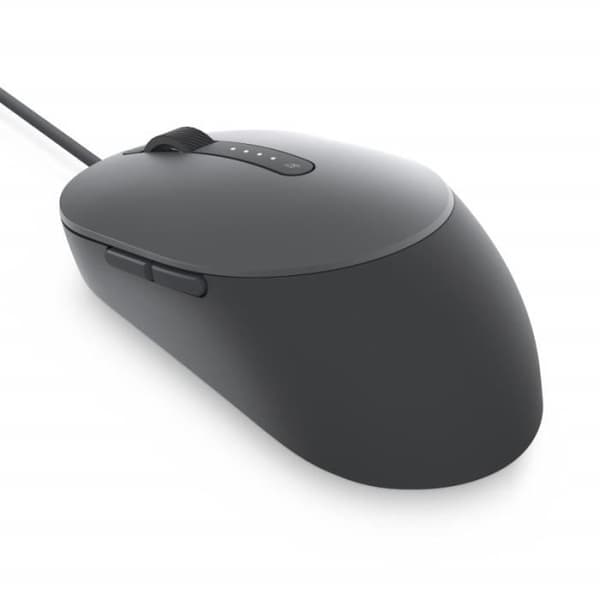DELL MS3220 Mus - Laser - 5 knappar - Kabelansluten - USB 2.0 - Titan grå