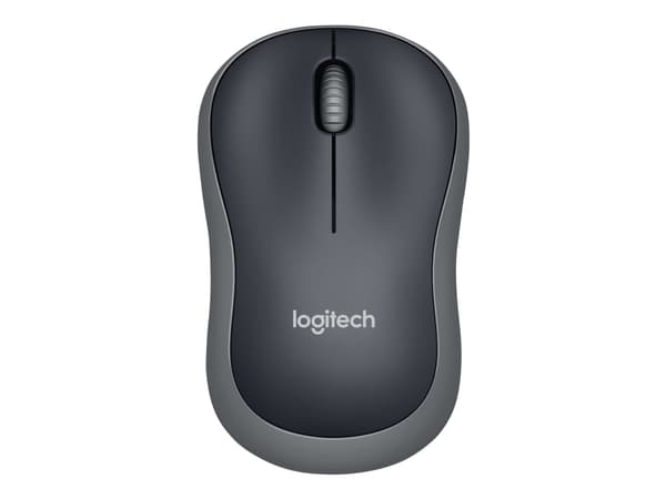 Logitech M185 - Hiiri - optinen - langaton - 2,4 GHz - langaton vastaanotin (USB) - harmaa