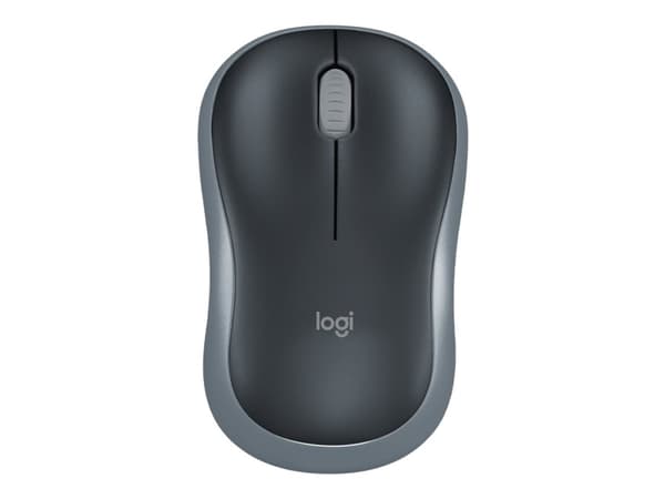 Logitech M185 - Hiiri - optinen - langaton - 2,4 GHz - langaton vastaanotin (USB) - harmaa