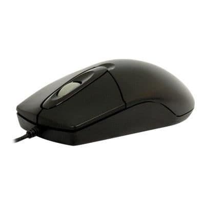 Mus för PC A4 TECH OP-720 - Svart - Kabelansluten - Optisk - Scrollhjul