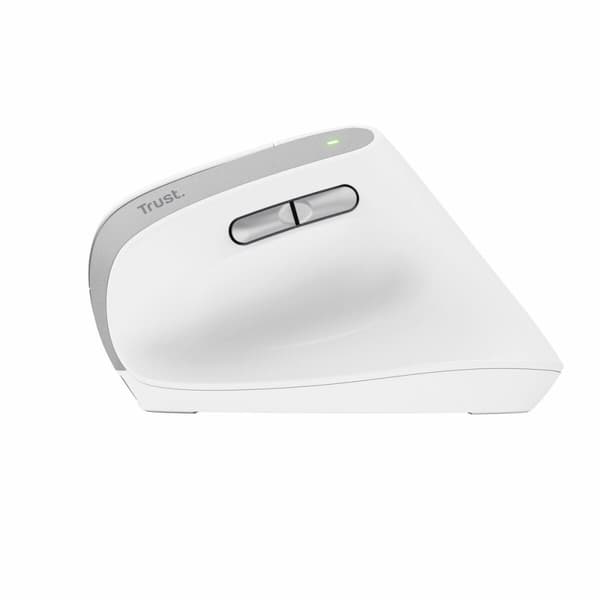 Ergonomisk optisk mus Trust 25398 Hvid 2400 dpi