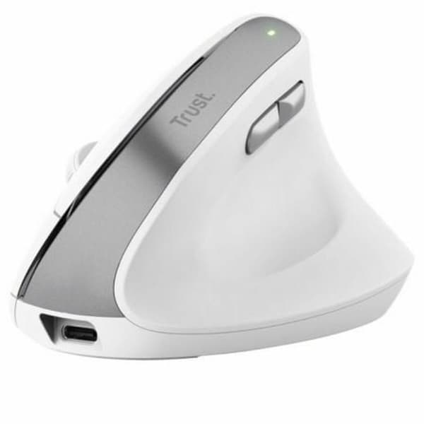 Ergonomisk optisk mus Trust 25398 Hvid 2400 dpi Hvid