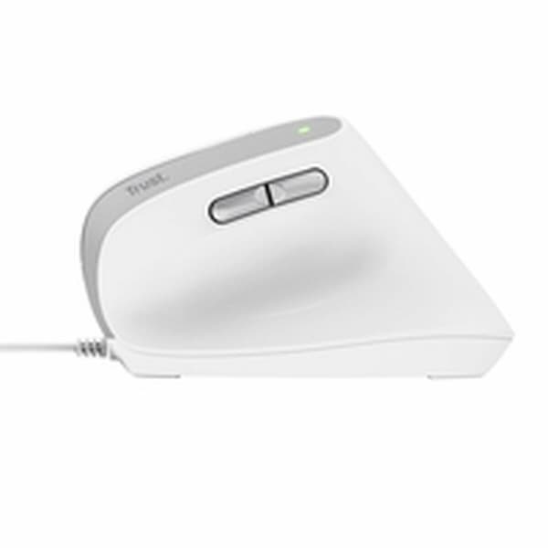 Ergonomisk optisk mus Trust 25397 Hvid 2400 dpi